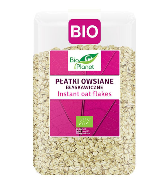 BIO PLANET Płatki owsiane BŁYSKAWICZNE BIO 1 kg