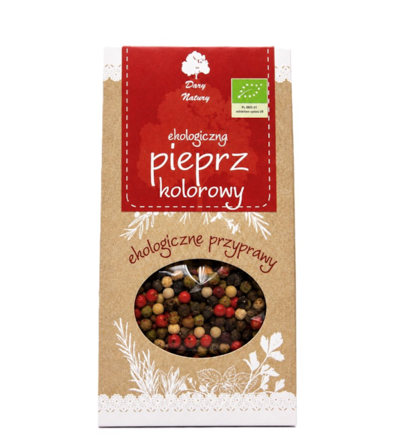 Pieprz kolorowy BIO 30g DARY NATURY