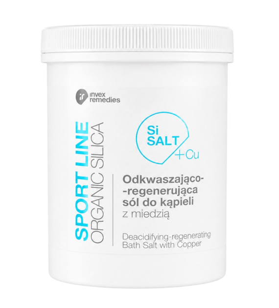 Odkwaszająco-regenerująca sól do kąpieli z miedzią SiSalt+Cu 1500g INVEX REMEDIES