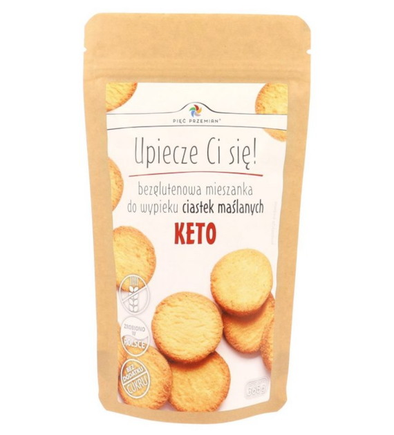 PIĘĆ PRZEMIAN Mieszanka na ciastka maślane KETO bezglutenowa 365g