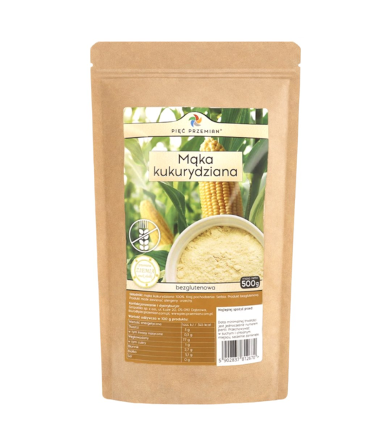 PIĘĆ PRZEMIAN Mąka kukurydziana bezglutenowa 500g