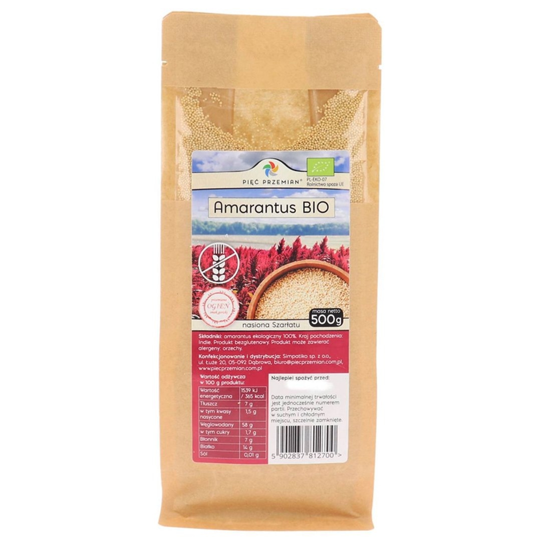 PIĘĆ PRZEMIAN Amarantus nasiona BIO 500g