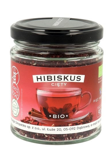 PIĘĆ PRZEMIAN Hibiskus cięty bezglutenowy BIO 90g