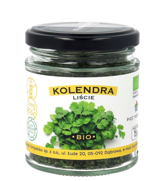 PIĘĆ PRZEMIAN Kolendra liście bezglutenowa BIO 15g