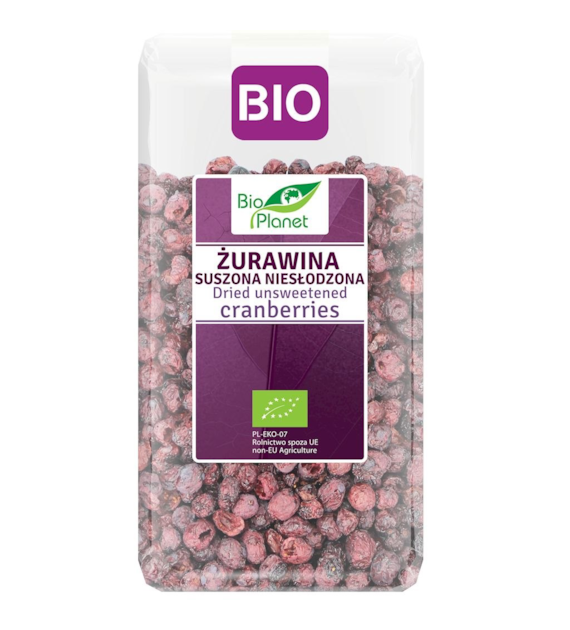 BIO PLANET Żurawina suszona niesłodzona BIO 50g