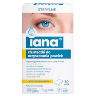 IANA Chusteczki do oczyszczania powiek sterylne 30 szt. STARPHARMA