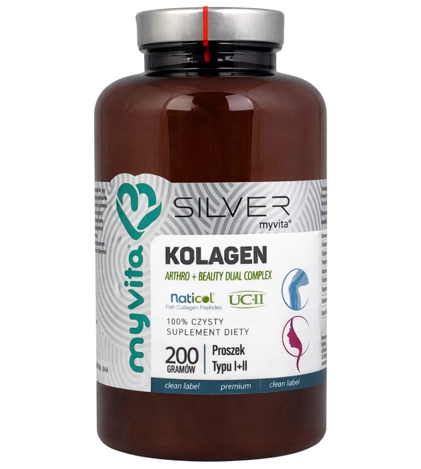 SILVER Kolagen Arthro + Beauty proszek typ  I + II 200g MyVita