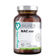 SILVER NAC N-acetylo-L-cysteina 650mg, 60kaps. MyVita