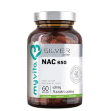 SILVER NAC N-acetylo-L-cysteina 650mg, 60kaps. MyVita