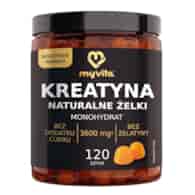 MyVita Żelki Kreatyna mango 120 sztuk - naturalne żelki z pektyny cytrusowej