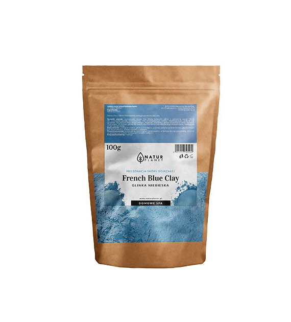 Glinka oryginalna francuska - niebieska 100g NATUR PLANET