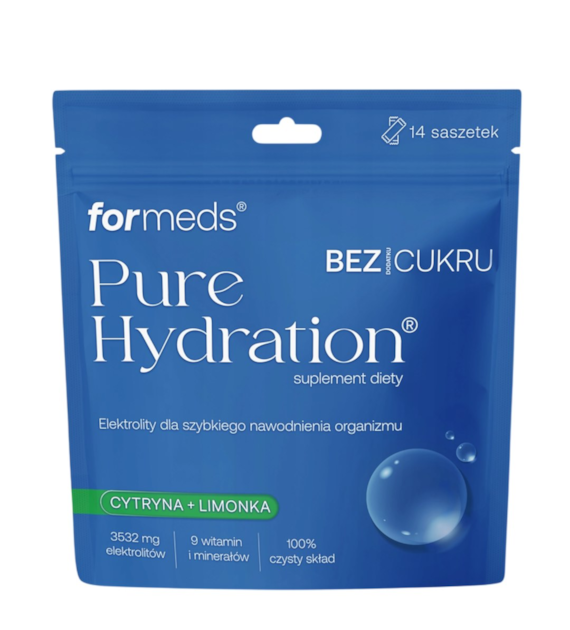 Pure Hydration Cytryna + limonka bez dodatku cukru 14 sasz. FORMEDS