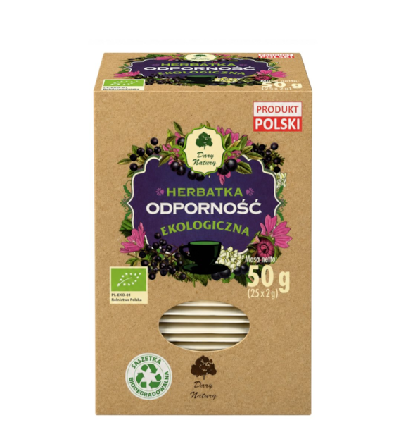 Herbatka Odporność fix BIO 25*2g DARY NATURY