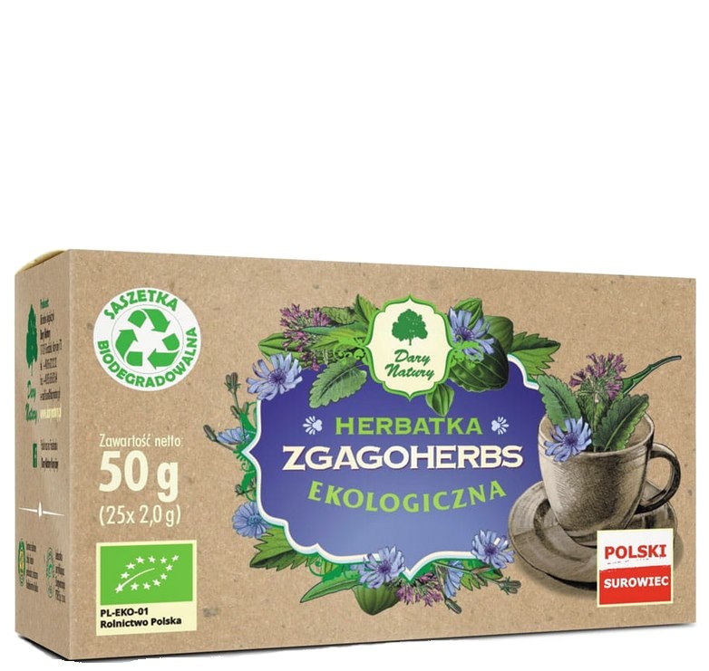 Herbatka Zgagoherbs fix BIO 25*2g DARY NATURY