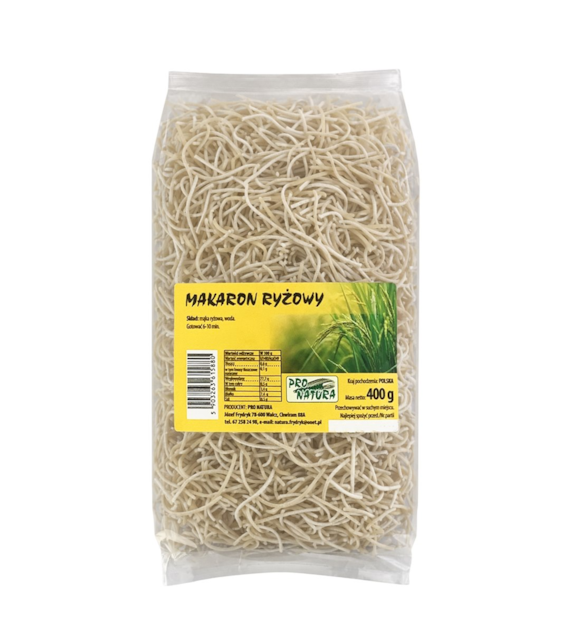 PRO NATURA Makaron ryżowy nitka 400g