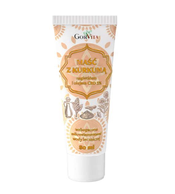 GORVITA Maść z kurkumą, nagietkiem i olejem CBD 5% 80ml