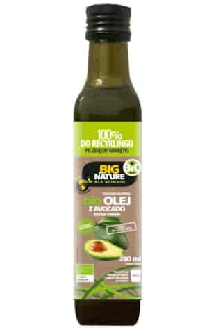 BIG NATURE Olej z awokado tłoczony na zimno BIO 250ml