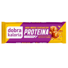 DOBRA KALORIA Baton PROTEINA z niskim IG o smaku karmelu 45g KUBARA