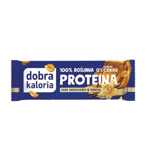 DOBRA KALORIA Baton PROTEINA Krem orzechowy i wanilia 45g KUBARA