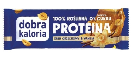 DOBRA KALORIA Baton PROTEINA Krem orzechowy i wanilia 45g KUBARA