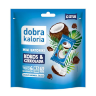 DOBRA KALORIA Mini batoniki kokos i czekolada 6x17g KUBARA
