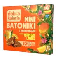 DOBRA KALORIA Mini batoniki o smaku mango lassi z nerkowców (6x17g) KUBARA