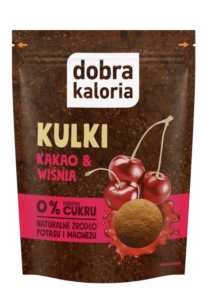 DOBRA KALORIA Kulki Kakao i Wiśnia 58g KUBARA