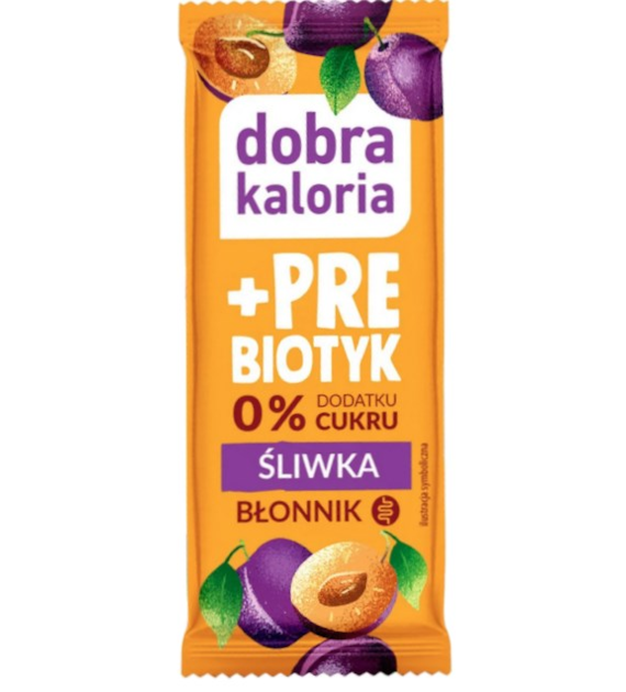 DOBRA KALORIA Baton +PREBIOTYK śliwka 35g KUBARA