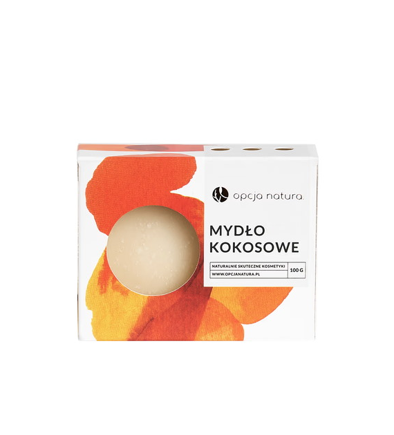 Mydło kokosowe w kostce 100g OPCJA NATURA
