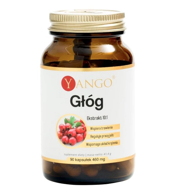 YANGO Głóg - ekstrakt 370mg, 90 kaps.