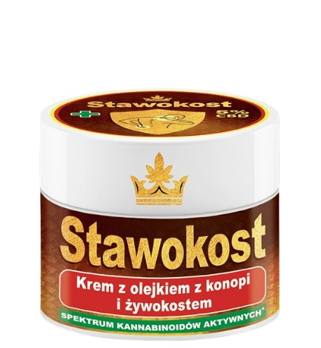 ASEPTA Stawokost - krem 50ml z olejkiem z konopi i żywokostem 5% CBD