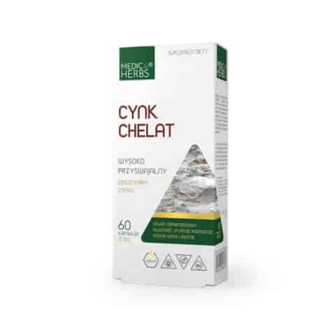 MEDICA HERBS Cynk Chelat 15mg, 60 kaps.