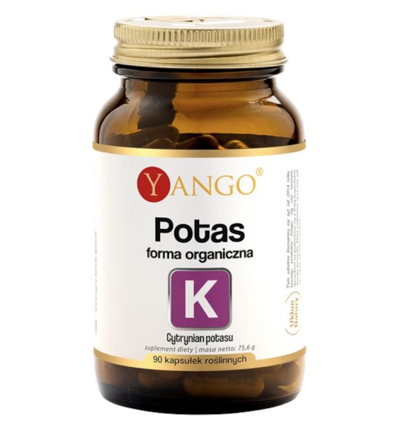 YANGO Potas forma organiczna 750mg, 90 kaps.