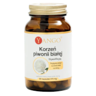 YANGO Korzeń piwonii białej - ekstrakt 380mg, 90 kaps.