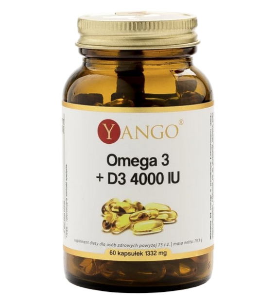 YANGO Omega 3 + D3 4000 IU - 60 kaps.
