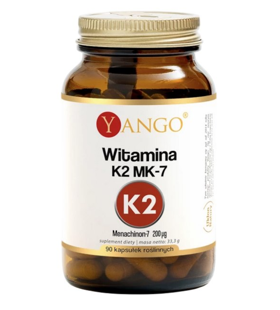 YANGO Witamina K2 MK7 200mcg, 90 kaps.