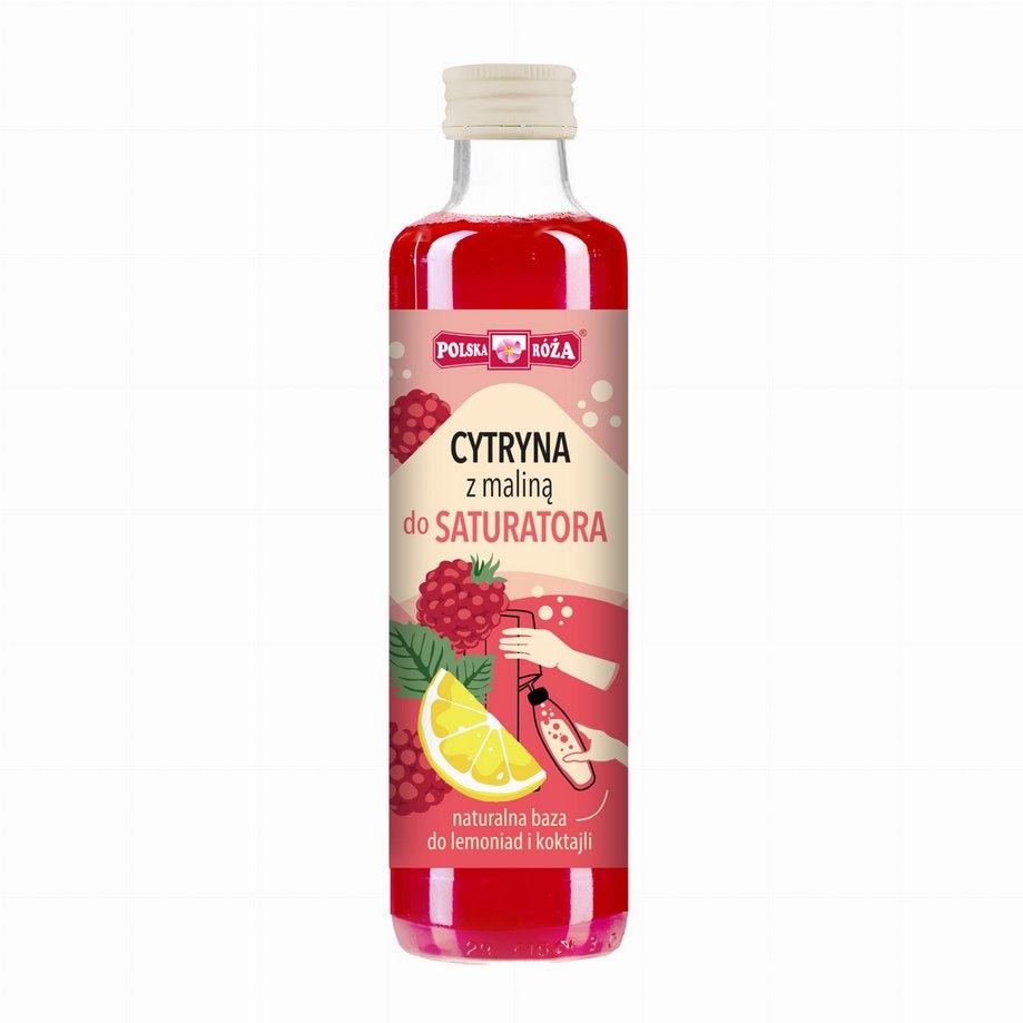 Syrop cytryna z maliną do saturatora 250ml POLSKA RÓŻA
