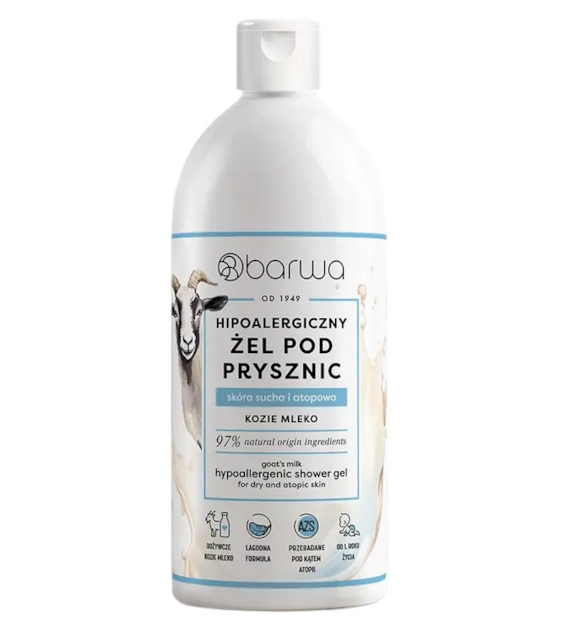 Hipoalergiczny żel pod prysznic kozie mleko 400ml BARWA