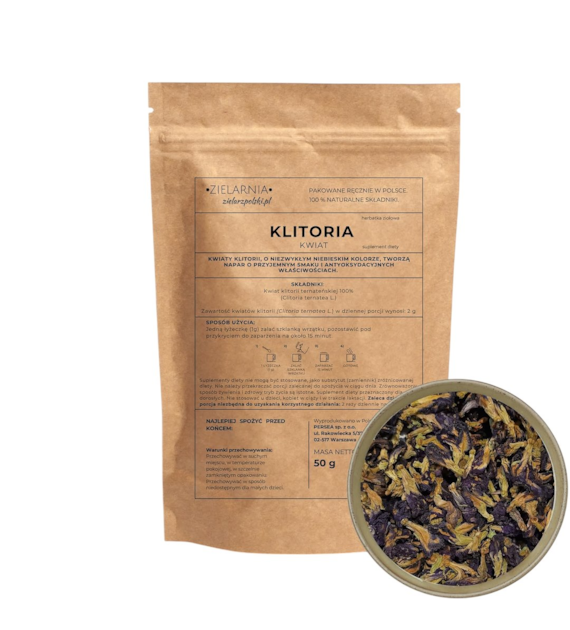 Klitoria kwiat 50g ZIELARZPOLSKI.PL