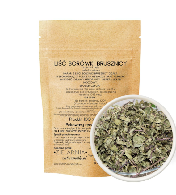 Borówka brusznica liść 50g ZIELARZPOLSKI.PL
