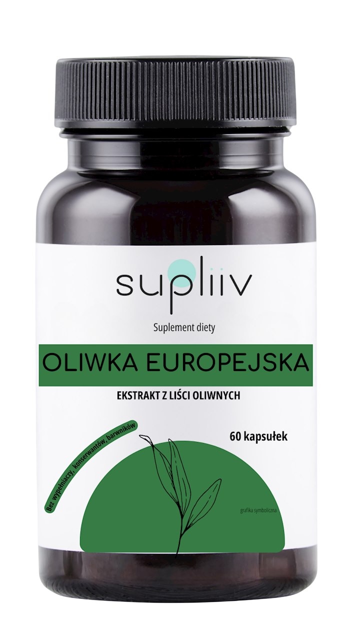 Oliwka europejska ekstrakt 10:1 400mg, 60kaps. SUPLIIV