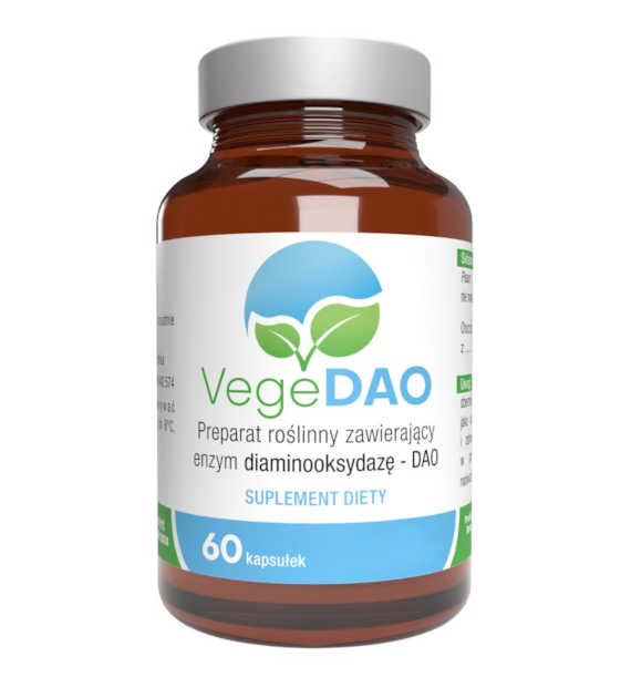 VegeDAO enzym diaminooksydaza 200mU, 60kaps.
