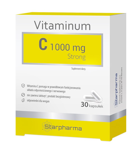 Vitaminum C 1000 mg Strong 30kaps. STARPHARMA