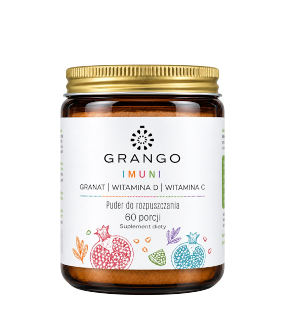 GRANGO IMUNI puder do rozpuszczania 60g - granat + wit. D + wit. C