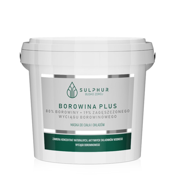 Borowina PLUS maska do ciała i okładów 1kg SULPHUR