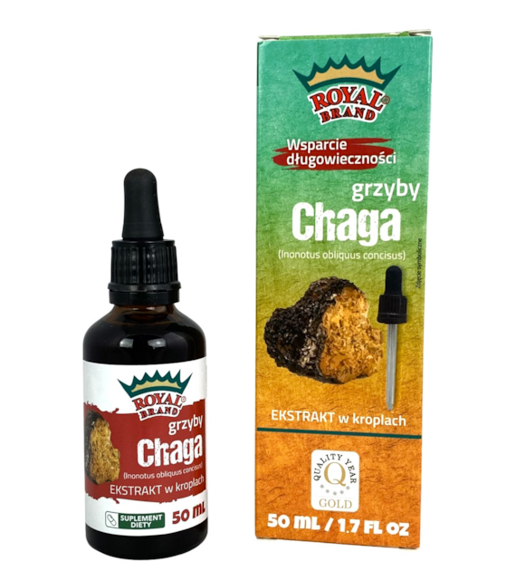 Ekstrakt z grzybów chaga 50ml ROYAL BRAND