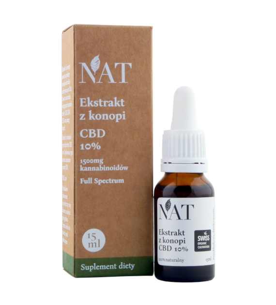 NAT Ekstrakt z konopi Full Spectrum 10% CBD 15ml