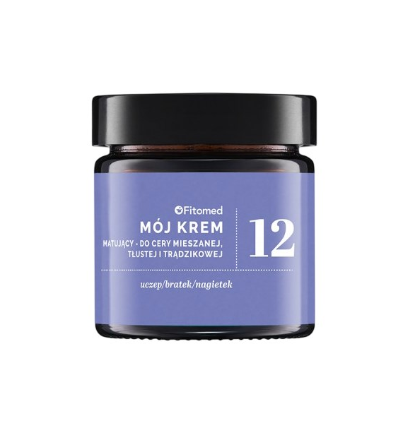 Mój krem 12 matujący do cery mieszanej, tłustej i trądzikowej 55g FITOMED