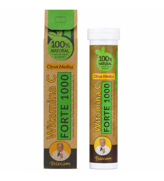 Witamina C 1000mg Forte 20 tabletek musujących UNIPHAR