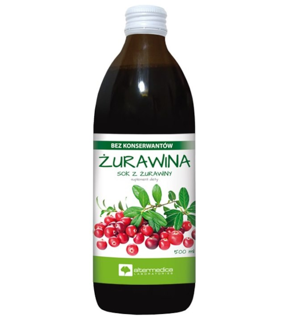 Żurawina sok 500ml ALTER MEDICA